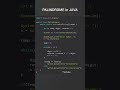PALINDROME in Java | palindrome Program in Java #javaprogramming #javatutorial