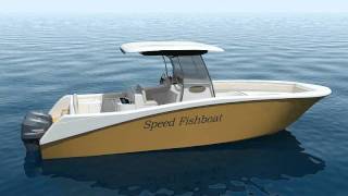 High-speed boat Fisher-31, project by SeaTech ltd