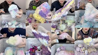 ONLY BITES🔷YY'S SOLO FLAVOURED🍧MIXED SOFT SQUEAKY😋FREEZER FROST🤍CHUNKS EATING COMPILATION🧊