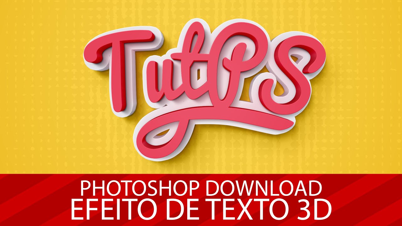 Baixar Efeito De Texto 3d Para Photoshop Youtube