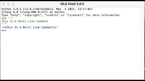 Python Multi-Line Comments