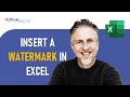 Insert a Watermark in Excel (Text or Image ) That Appears Behind Your Data