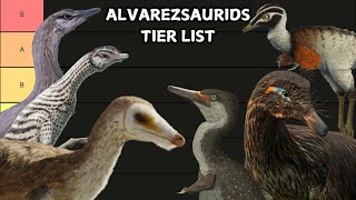 ALVAREZSAURIDS RANKING (TIER LIST)#dinosaur #tierlist #ranking #alvarezsaurus #mononykus #shuvuuia