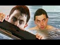 Bean Loses His Swimming Trunks | Funny Clips | Mr Bean Official
