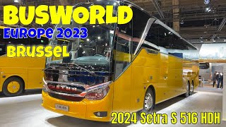 2024 Setra S 516 HDH Coach of the Year Interior and Walkaround Busworld Europe 2023
