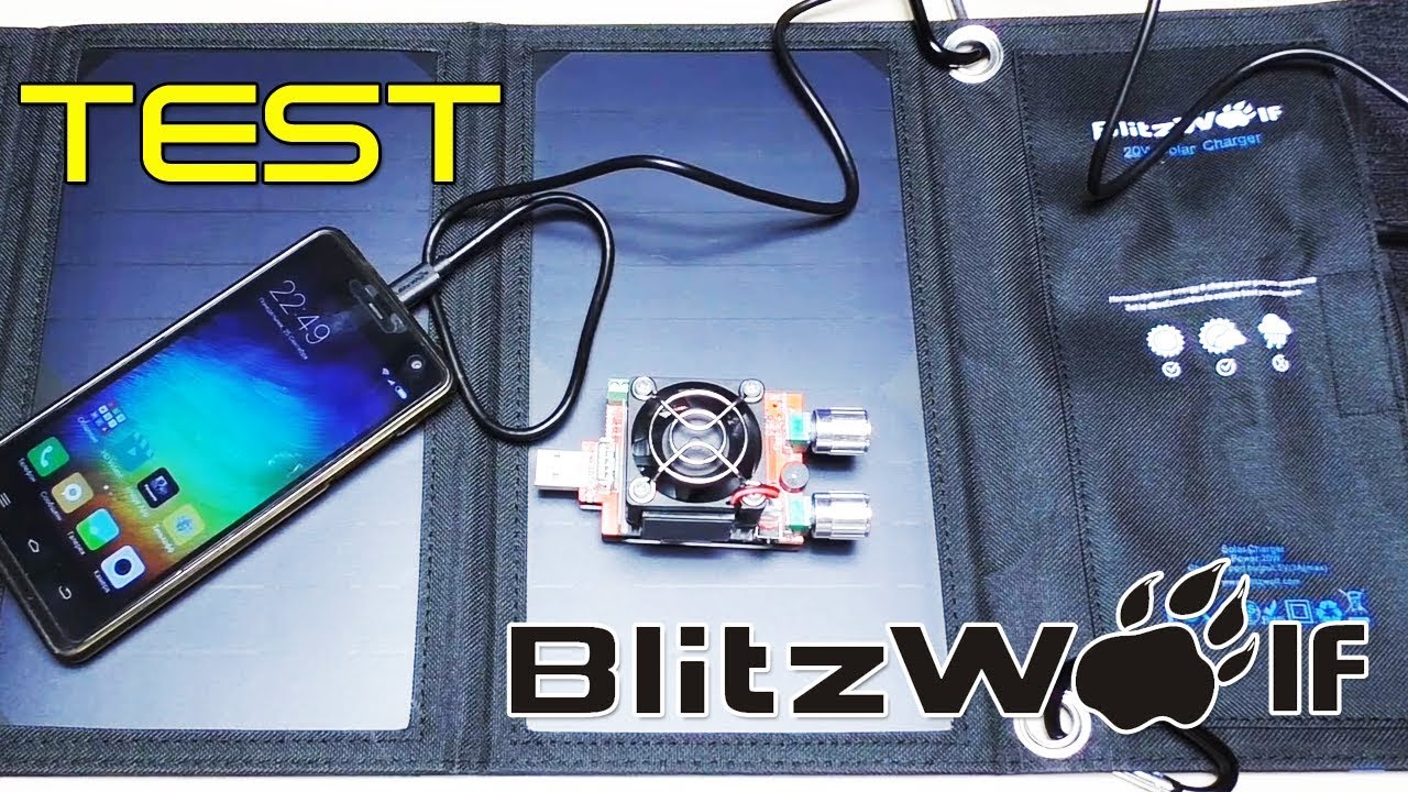 ОБЗОР ПОРТАТИВНОЙ СОЛНЕЧНОЙ USB ЗАРЯДКИ ОТ BLITZWOLF® BW-L1 20W