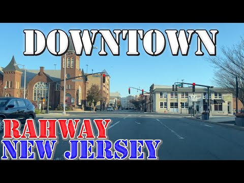 Rahway - New Jersey - 4K Downtown Drive