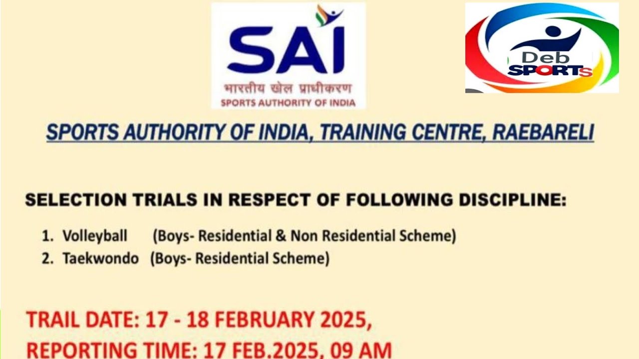 Sports Trial Volleyball/Sports Trial Teakwood/Sports Authority of India ...