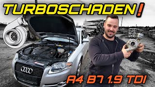 Turbocharger floods intake system! - Changing the turbocharger on an Audi A4 B7 8E 1.9 TDI BKE | ...