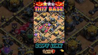 ANTI-2 TH17 WAR + LEGEND BASE WITH COPY LINKS ||TH17 ANTI-META ||TH17 #coc #clashofclans #supercell