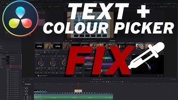 TEXT + Colour Picker Doesn