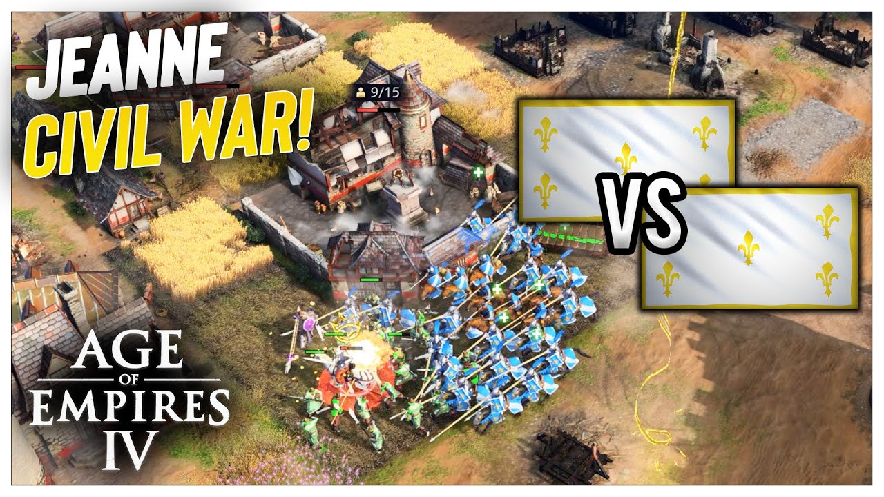 Jeanne d'Arc CIVIL WAR in Age of Empires 4!