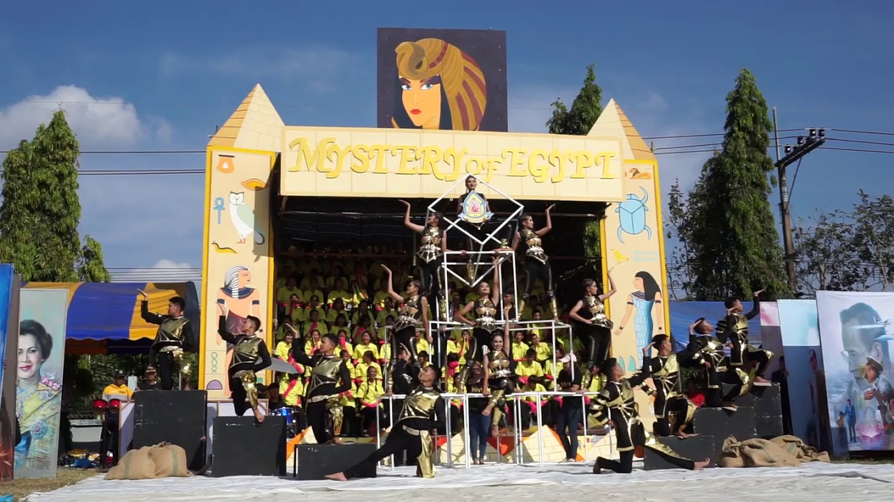 คณะผู้นำเชียร์ สีเหลือง โรงเรียนอำนาจเจริญ เเดนอียิปต์ ฟ้าเหลืองเกมส์61