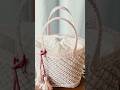 あみつけネットのバッグ1/2#かぎ針編み #100均diy #あみつけネット #ザッカヤーン #okoni5