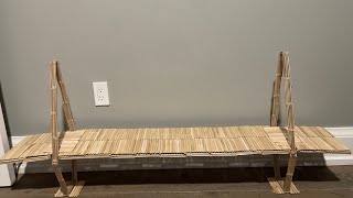 Building A Popsicle Stick Cable Stayed Bridge PART#2 The Road
