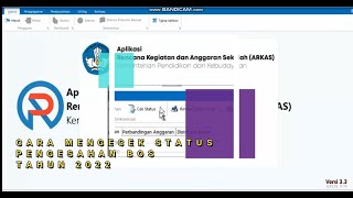 Mengecek Status Pengesahan ARKAS BOS tahun 2022