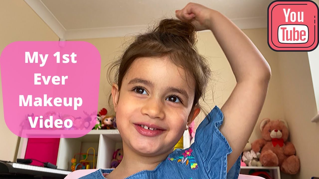 4 Year Old Makeup Play | Kids Makeup Tutorial | Miila Nevaeh - YouTube