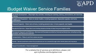Understanding the iBudget Waiver