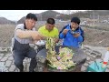 먹두리네 &#39;해물파전&#39; 그리고 막걸리 한 잔 [Seafood and Green Onion Pancake]