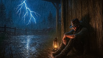 Arthur’s Hidden Barn Refuge | RDR2 Rain Sounds ASMR
