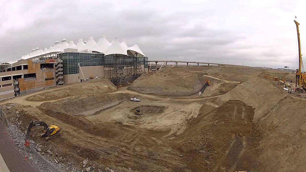 The New Denver International Airport Under Construction DIA YouTube