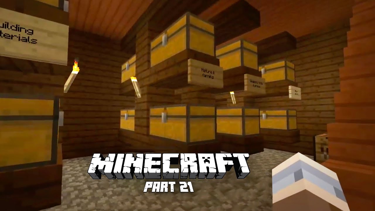 My beautiful new storage system * Twitch Livestream * Minecraft on Xbox One [21]