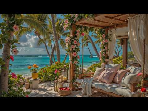 Coastal Garden Morning Jazz 🌊 Soft Jazz Piano with Ocean Breeze Ambience for Deep Focus & Relaxation
