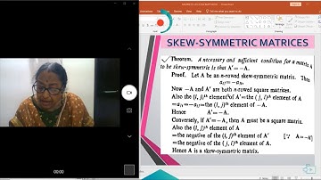 MATRICES LEC4 By RANJANA DUTTA