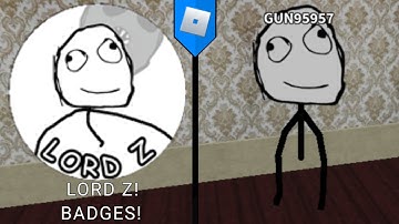 HOW TO GET "LORD Z!" BADGES! Troll Face Rp (ROBLOX)