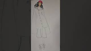 Drawing A Costume Sketch For Role Of Canio / Clown In Play Within Play / Illustration