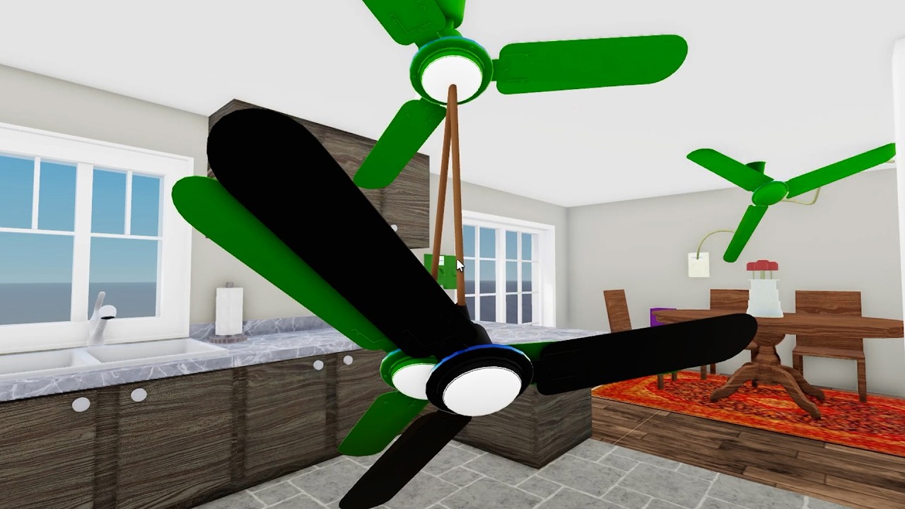 CASA DOS VENTILADORES DE TETO LOUCOS E BARULHENTOS NO ROBLOX! 😱🌀 | FUNNY FAN HOUSE