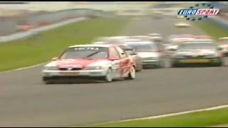 1998 Autotrader RAC BTCC Donington Park Round 5 From Eurosport TV.