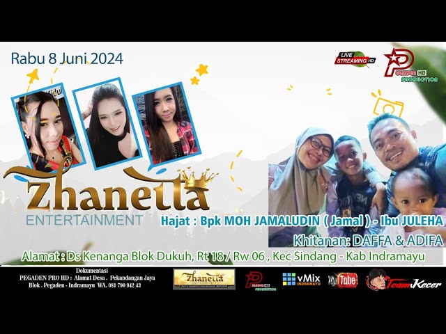 🔴Live Zhanetta Entertainment - Bpk, Jamaludin  - Ibu, Juleha | Ds Kenanga Blok Dukuh  Im 8 Juli 2024 class=