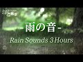 【作業集中】雨の音 3時間 ☔作業用BGM，睡眠導入，ヒーリング