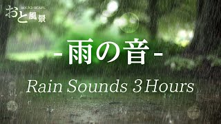 【作業集中】雨の音 3時間 ☔作業用BGM，睡眠導入，ヒーリング