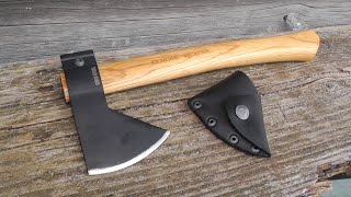 Съемный топорик (на винте) Cold Steel Hudson Bay Camp Hatchet - тесты, пошив чехла, сравнения.