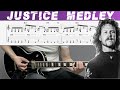 METALLICA - JUSTICE MEDLEY Live Sh*t &#39;93 (Guitar cover with TAB | Lesson)