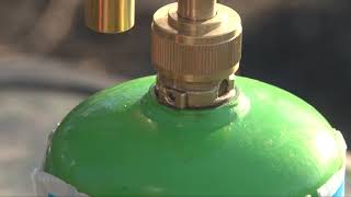 How to Refill Refillable 1 pound LP Tank - Flame King Propane