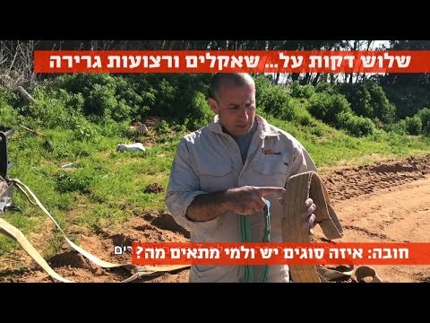שלוש דקות על... שאקלים ורצועות גרירה