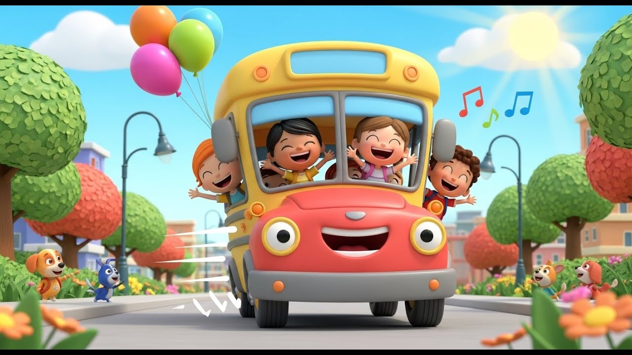New Arabic Wheels on the Bus Song 🚌 | أغنية أطفال عربية | Kids Rhyme