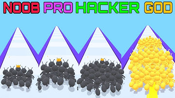 NOOB vs PRO vs HACKER vs GOD in Tiny Run 3D