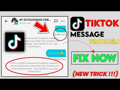 tiktok message not sending and receiving problem // TikTok message not send