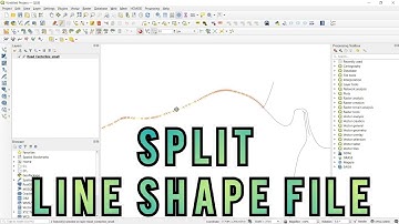 QGIS Tutorial || Split of Line shape file using QGIS || Split and Merge of the shape file