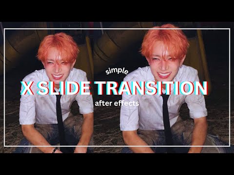 Smooth X slide transition on after effects | Editing Tutorial