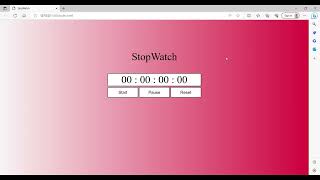 Stopwatch || Using HTML & CSS || Source Code Available