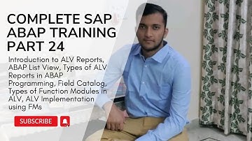 24. Introduction to ALV Reports, ABAP List View in ABAP Programming, Types of ALV Reports