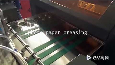 Double 100 automatic photobook hard cover album creasing and folding machine