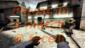 A pause in a Match on faceit