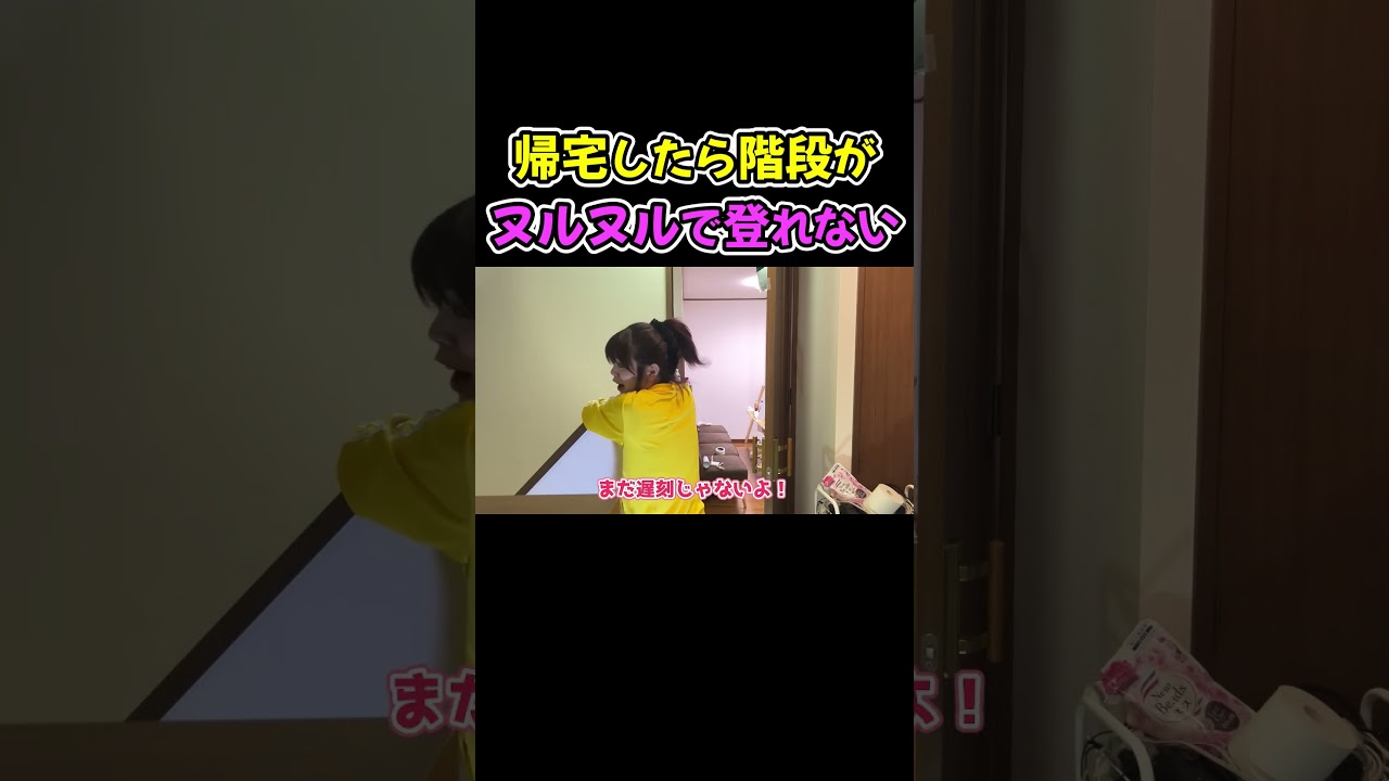 帰宅したら階段がヌルヌルで登れない！！ｗｗｗ