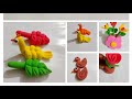 How to create clay craft idea🌸🐼🦜🦢